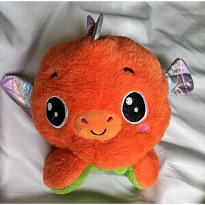 Walgreens Orange Dragon Reversable 10" Plush Green Stuffed Animal